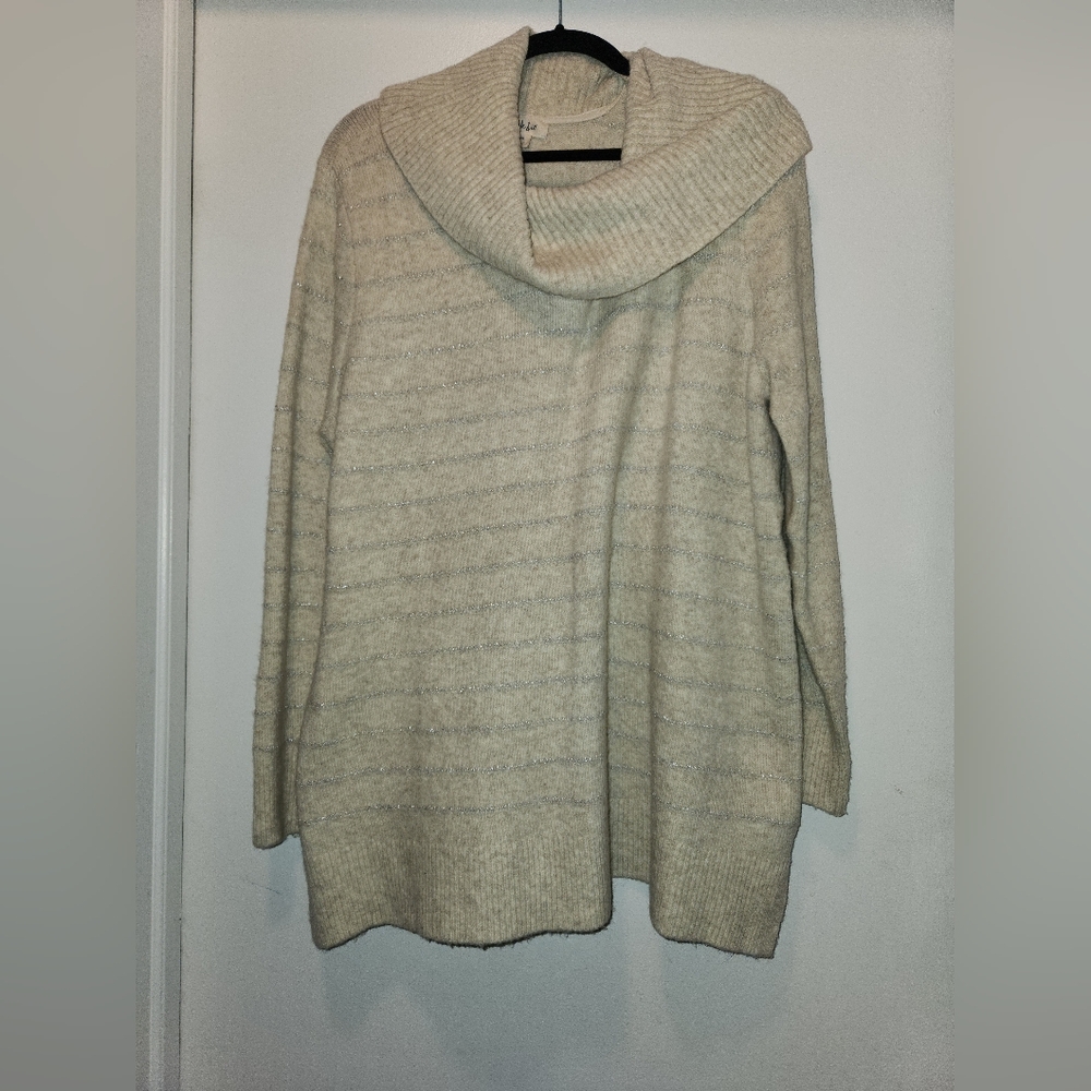 Glitter striped sweater